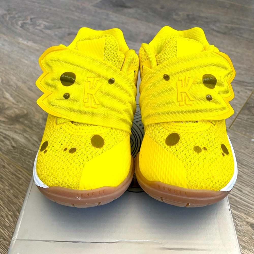 Spongebob Squarepants x Kyrie 5 toddler shoes